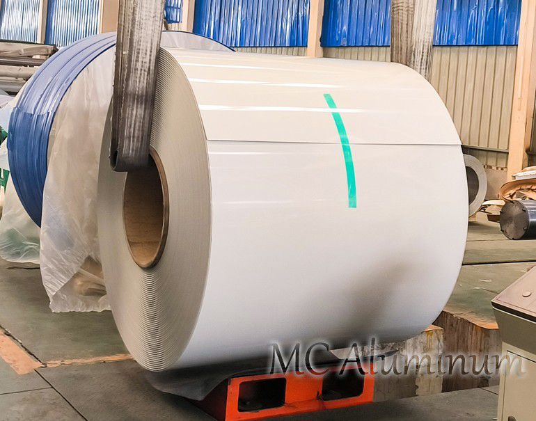 white aluminum coil