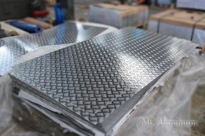 Patterned aluminum plate