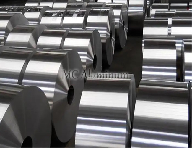 Hydrophilic coated aluminum foil