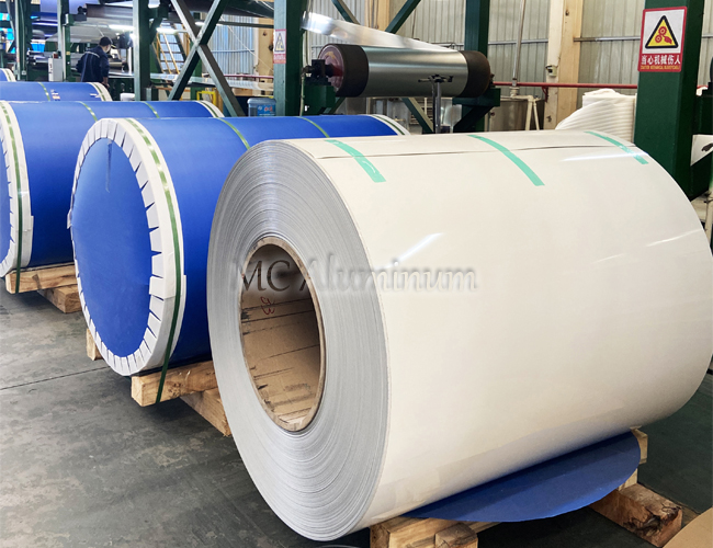 White aluminum coil stock