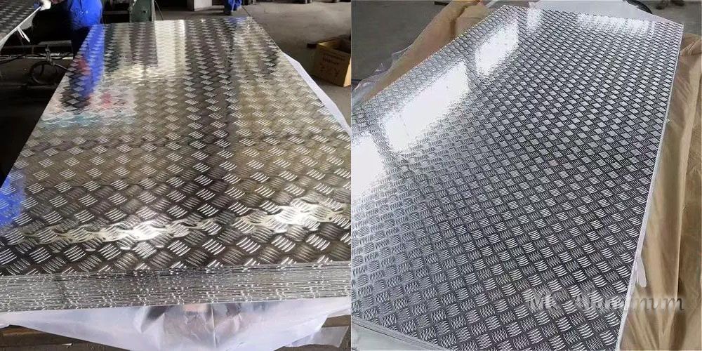 Marine embossed aluminum plate