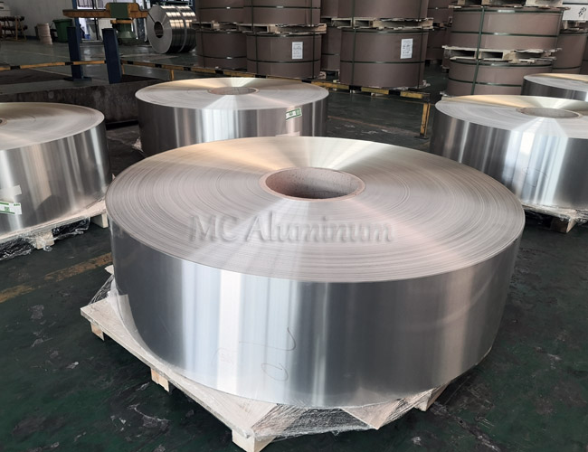 Aluminum brazed sheet coils for evaporator fins